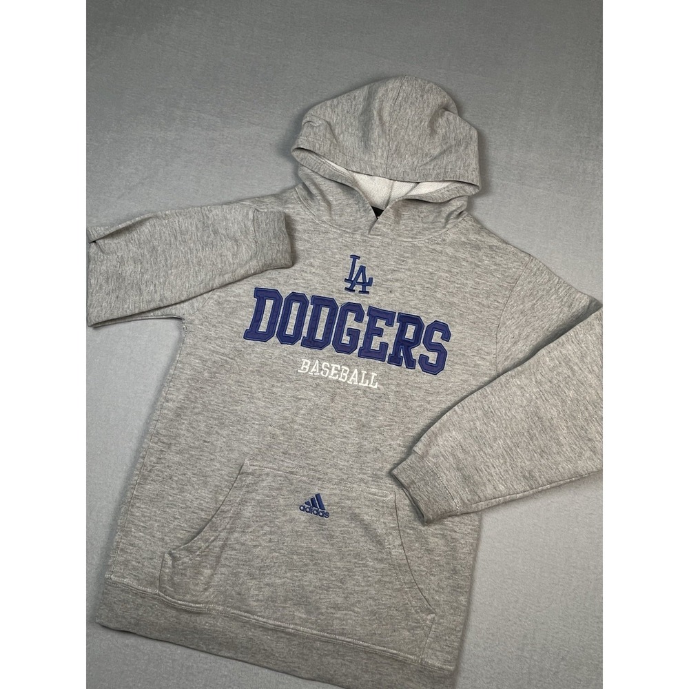 Vintage Adidas MLB Los‎ Angeles Dodgers Youth Pull Over HoodieJacket